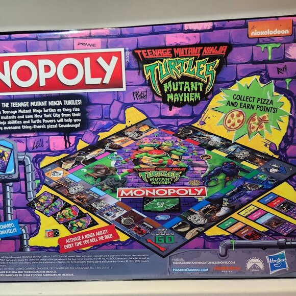 NEW Monopoly TMNT Teenage Mutant Ninja Turtles BOARD GAME Mutant Mayhem Edition - Picture 5 of 9